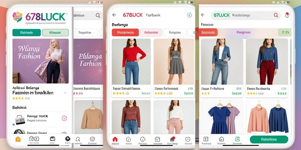 Tampilan antarmuka aplikasi 678LUCK yang menarik dan user-friendly.