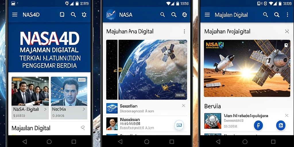 Tampilan antarmuka aplikasi NASA4D yang bersih dan modern.