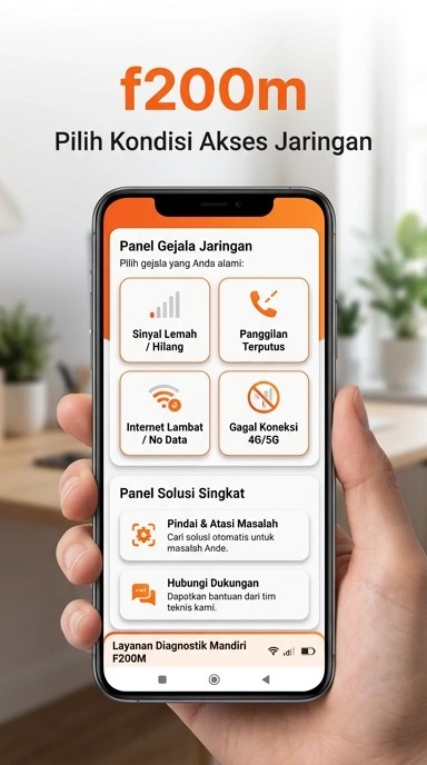 Tampilan link alternatif f200m